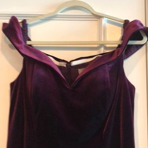 Burgundy ending dress